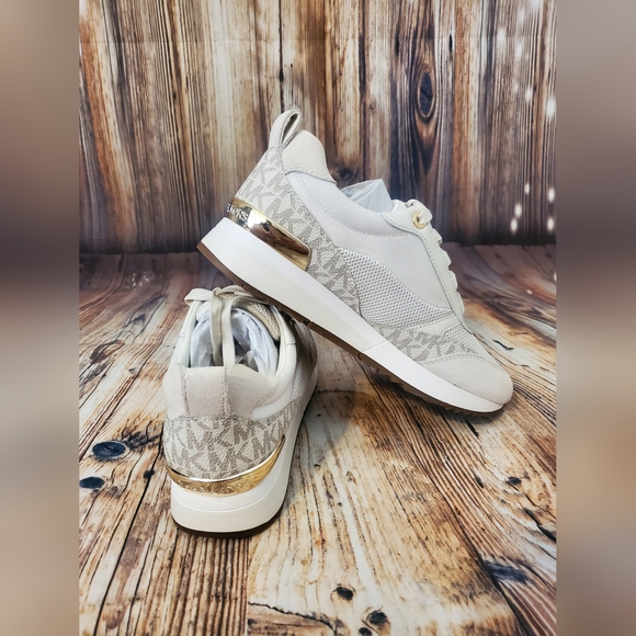 Michael Kors Allie Stride Mesh and Logo Trainer - Picture 9 of 14